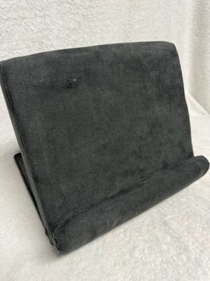 Ontel Pillow Pad Multi-Angle Soft Tablet Stand Black Fold Away iPad Holder