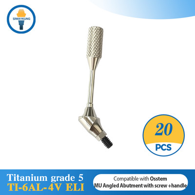 20 pcs  45º angled multi unit abutment fit to Osstem TS platform Regular D4.8