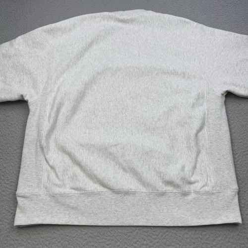 NOTRE DAME Sweater Mens Large Gray Champion Reverse Weave Sweatshirt Irish - Afbeelding 2 van 9