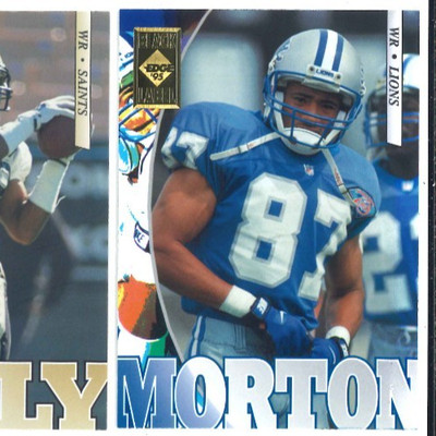 Johnnie Morton #67   1995 Collectors Edge Base Black Label 22K Gold Parallel