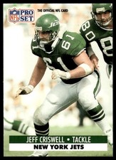 1991 Pro Set #245 Jeff Criswell - New York Jets