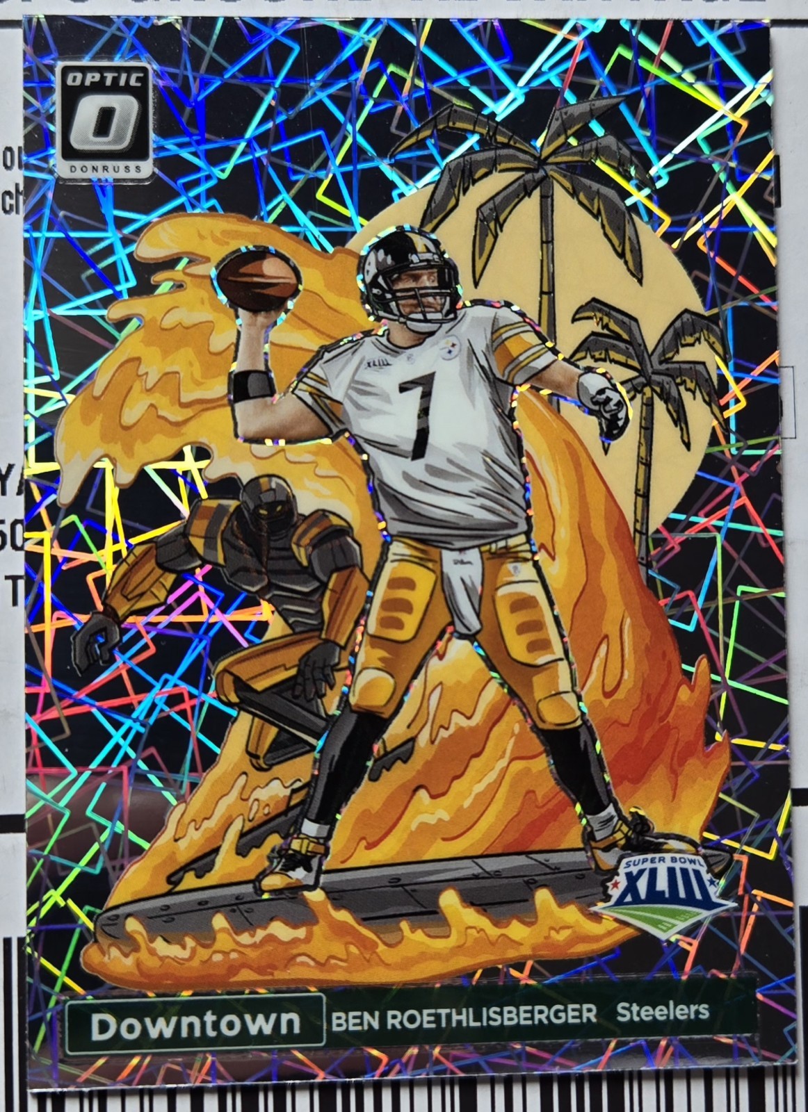 2023 Panini Donruss Optic Super Bowl Downtown Ben Roethlisberger #SBD-BR 