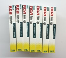 Lot 7 RCA Pack T-120H Standard Grade 6-Hour Blank VHS Video Tapes Sealed