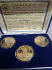 1933 Gold Double Eagle Proof National Collectors Mint 3 Coin Set W/ COAs & Case