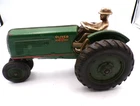 1940's Green Oliver Row 70 Crop Tractor Cast Iron Size 7.25" Long with Driver