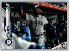 2020 topps update baseball kyle lewis photo variation sp rookie card #21. rookie card picture