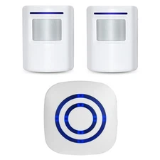 Wireless Home Security Driveway Alarm, Entry Alert, Visitor Door Bell Chime w...