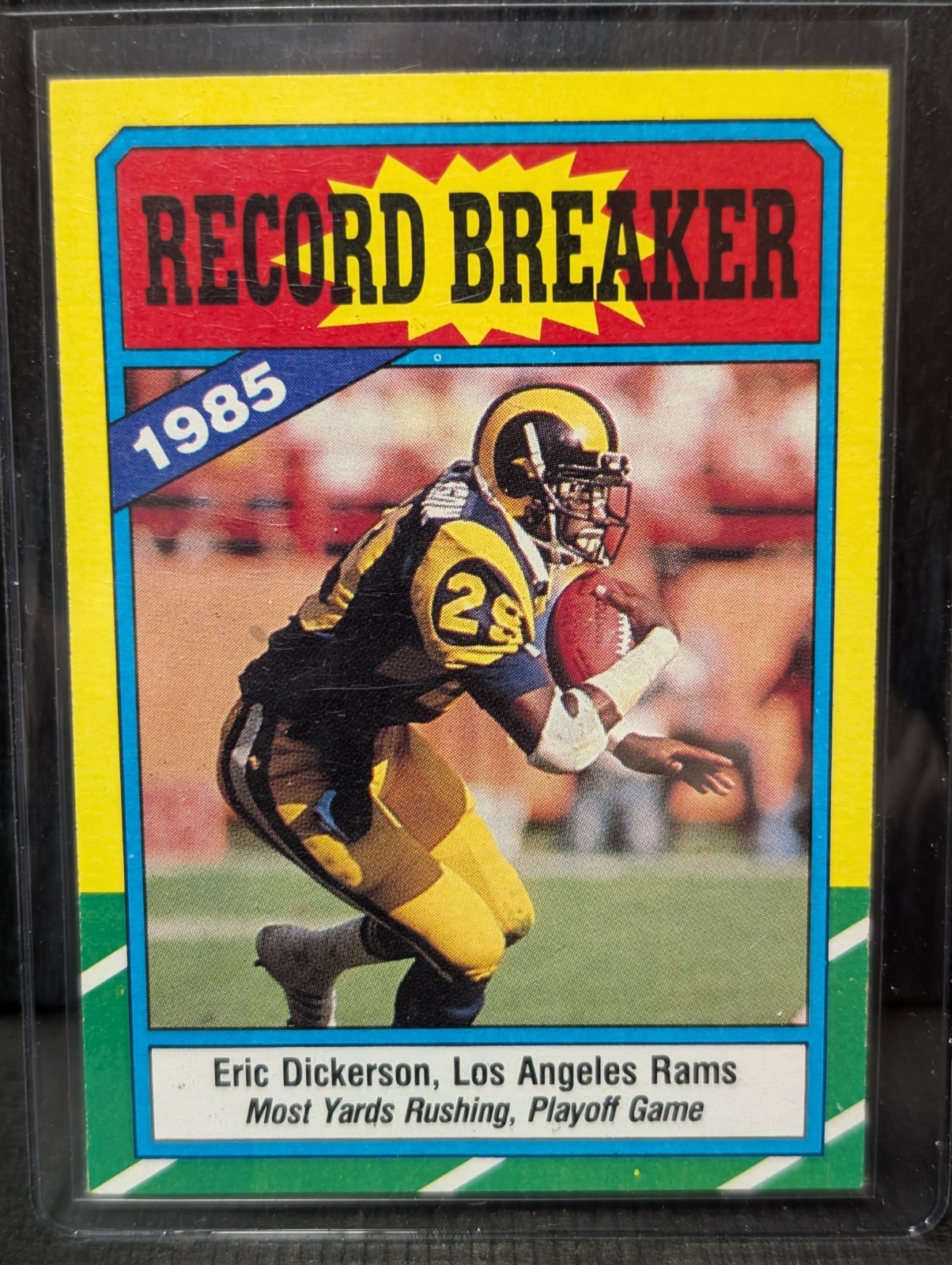 1986 Topps - Record Breaker #2 Eric Dickerson