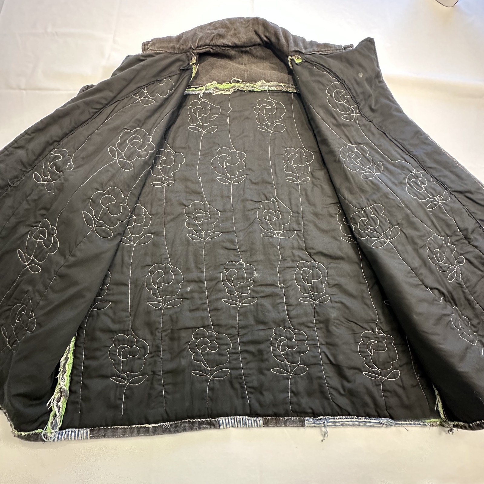 VTG Patchwork Granny Jacket Handmade Cottage Core… - image 7