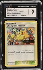 2018 Pokemon SM Pikachu Worlds 2018 SM148 ENGLISH Champions Festival CGC 9 MINT on eBay