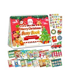 Christmas Busy Book for Toddlers 3-5 Montessori Toys Preschool Learning s36