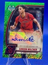 2025 Bowman Chrome Simeon Wilcher Auto Green Shimmer Refractor #71