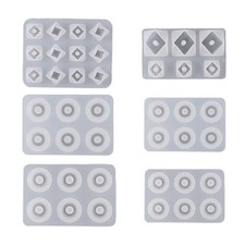 Beads Mold Bead with Hole Casting Resin Mold for Beads Making Silicone Mould