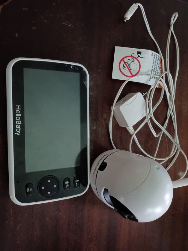 Hello Baby HB6550 Baby Monitor with Camera - Untested, No Charging Cord