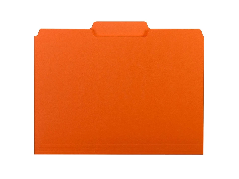 100 Smead Letter Size Expandable File Folders 1 | 3-Cut Tab Orange | Heavy Duty - Image 3 of 3