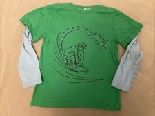 Mini Boden Shirt 7/8 Boys Long Sleeve Tshirt Dot To Dot Surf