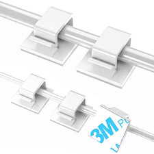 Adhesive Cable Clips Assorted Size Cord Organizer Wire Holder Clips White Strong