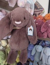 AUTHENTIC❗️NWT Jellycat Bashful Fudge Bunny - MEDIUM - RETIRED + HTF!