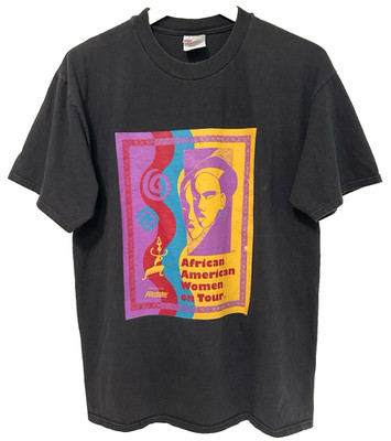 M/L Vtg 90s African American Women on Tour Global Village Coffeehouse T-Shirt