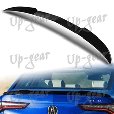 For 2021-2025 Acura TLX W-Power Pearl Black V-Style Trunk Duckbill Spoiler Wing