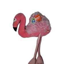 Wild Republic Pink Flamingo Stuffed Animal Plush Toy New With Tags 15"