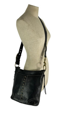 Genuine Vintage COACH 10399 Chelsea Black Leather Laced Duffle