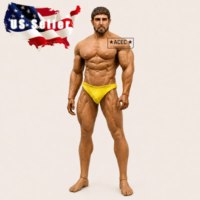 Custom Uncensored PHICEN 1/6 Beard 12'' Male Seamless Super Muscular Figure Set