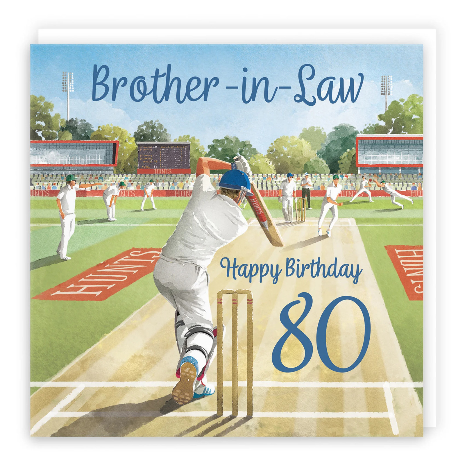 80th Brother-in-Law Cricket Birthday Card Milo's Gallery
