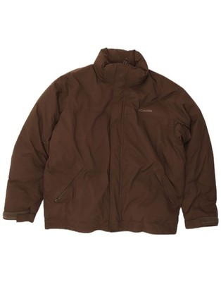 Columbia Herren Loose Fit Padded Jacke UK 42 XL Braun Nylon UG20