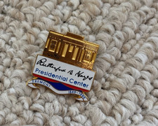 Commemorative lapel pin from the Rutherford B. Hayes Presidential Center