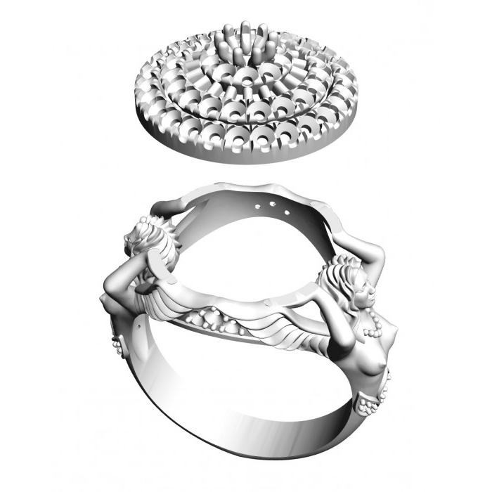 1 pc Ladies Ring Wax patterns for Lost Wax Casting Jewelry / waxes _212740