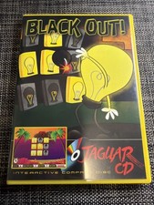 Atari Jaguar CD Blackout! Set CIB Limited Edition Authentic CD 20/50 image