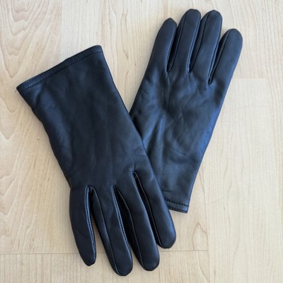 EUC Thinsulate Insulation 40 gram Women s Black Soft Leather Lined Gloves, Sz XL