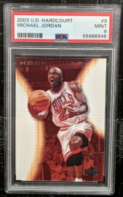 2003 UD Hardcourt Michael Jordan PSA 9 MINT #9 Upper Deck Iconic
