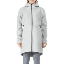 Wasserdicht Regenjacke Regenmantel für Damen Wetterfest Mantel aus Nylon Outdoor