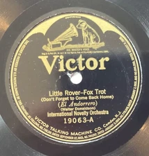 International Novelty Or – 78 rpm Victor 19063: Little Rover/GWWO: Runnin’ Wild