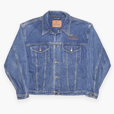Vintage Lizwear Womens Parkway Brewing Co. 90s Blue Regular Denim Jacket S