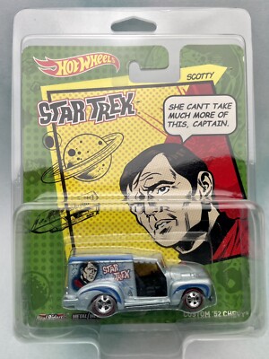 2014 Hot Wheels Pop Culture Star Trek Scotty MetalFlake Blue Custom  52 Chevy