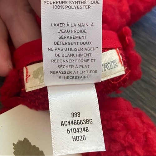 Nordstrom Tucker Tate Plush Flip Top Red Tomato Mittens Kids Ages 7-16 New NWT - Bild 7 von 9