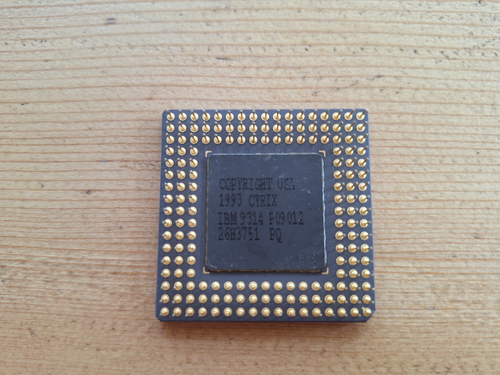 IBM Blue Lightning DX2 486-V666GA 486DX2-66 vintage CPU GOLD - Picture 2 of 2