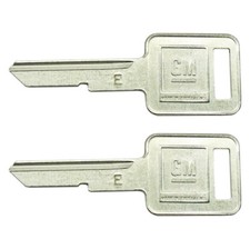 69 73 77 81 91 92 93 94 Gm Chevy Olds Pontiac Late Style E Code Two Key Blanks
