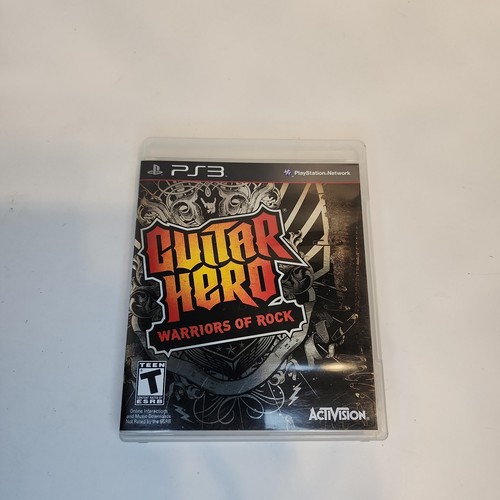 Guitar Hero: Warriors of Rock (Sony PlayStation 3, 2010, Tested Working, CIB)