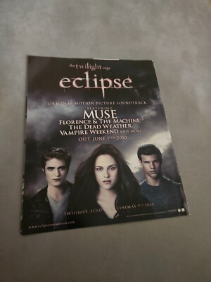 TPEEP295 MAGAZINWERBUNG 11X9'' THE TWILIGHT SAGA ECLIPSE - SOUNDTRACK 