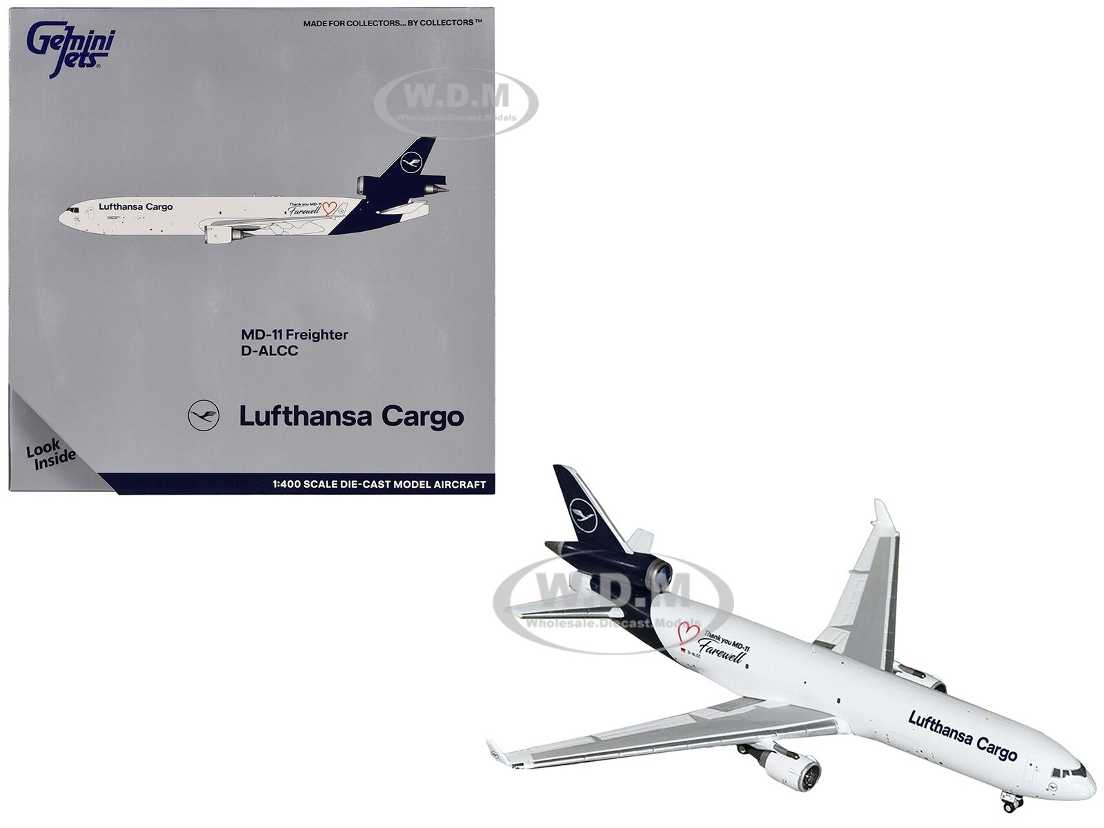 САМОЛЕТ MCDONNELL DOUGLAS MD-11F LUFTHANSA CARGO 1/400 ПРОИЗВОДСТВА GEMINIJETS GJ2072