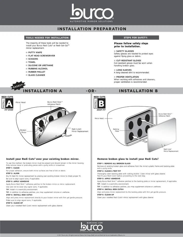 New Convex Right Replacement Mirror For 97-03 Infiniti QX4 W/O Backing Plate - Image 4 of 4