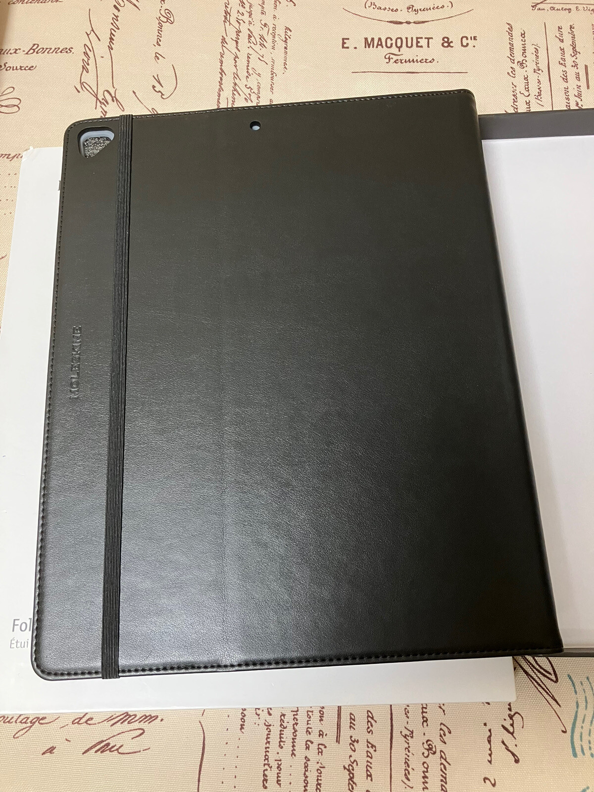 NEW Moleskine Black Folio iPad Pro Case Cover For 12.9&rdquo;