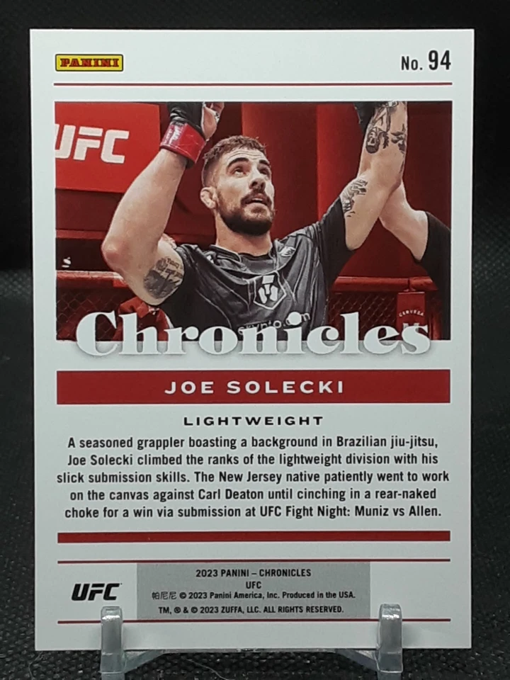 JOE SOLECKI 2023 CHRONICLES RED ROOKIE #95/199 - Image 2 of 2