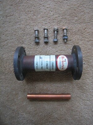 Dielectric 1 5/8'' EIA Flange 6'' Long Pressurized Line Section with 4  Bolts