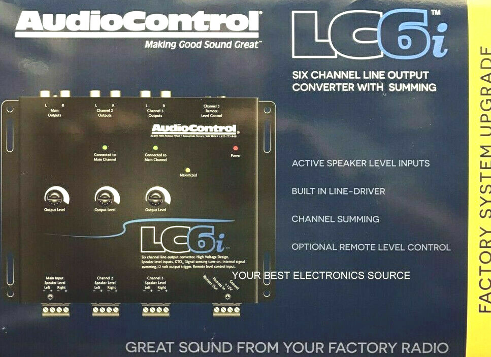 AudioControl LC6i 6 Channel Stereo Line Output Converter Internal