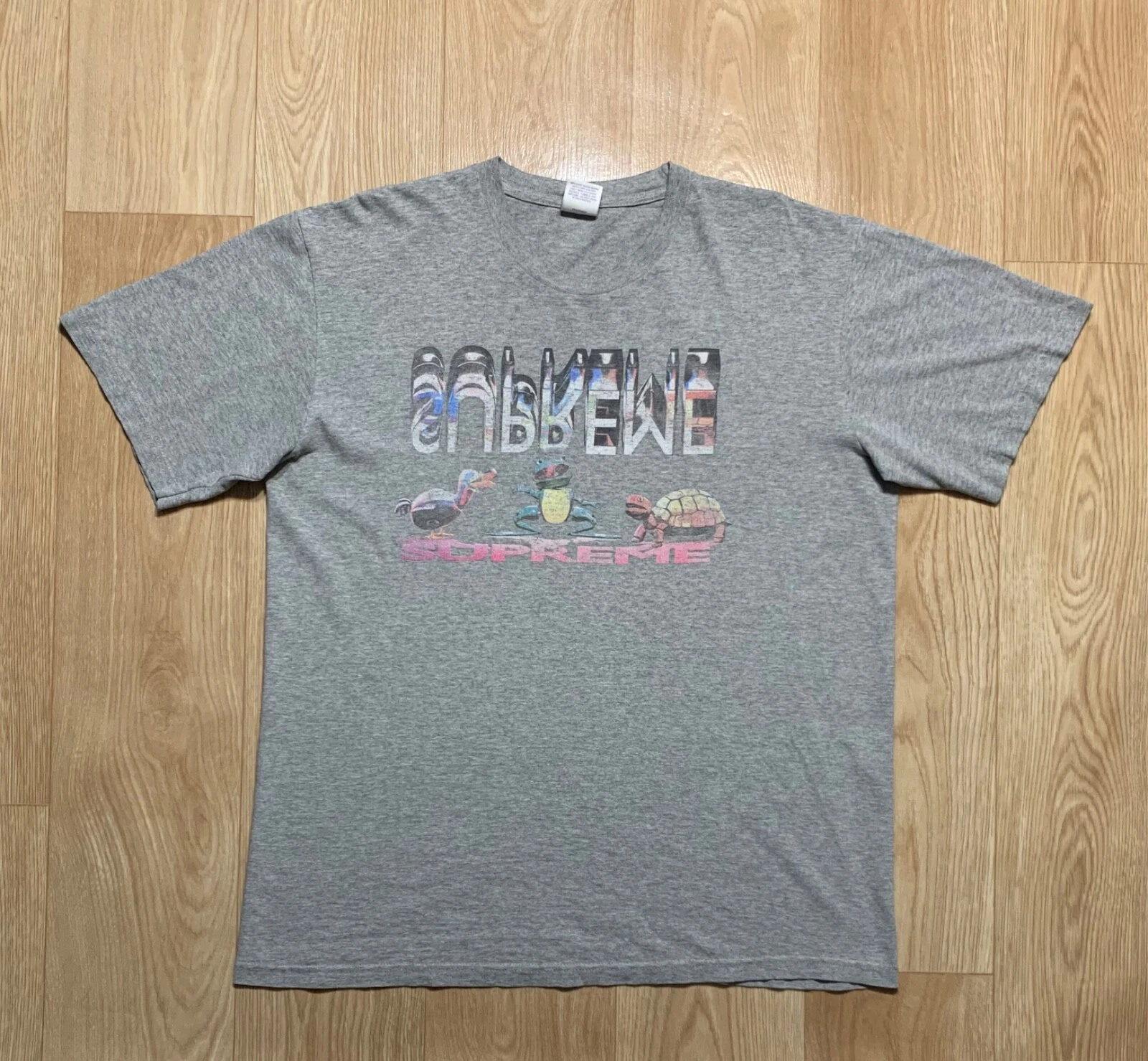 T shirt Supreme Friends Frog Turtle Duck